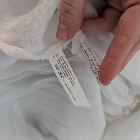 Free People FP One Verona Mini Dress White Crochet Lace Boho Size Large - Picture 11 of 11